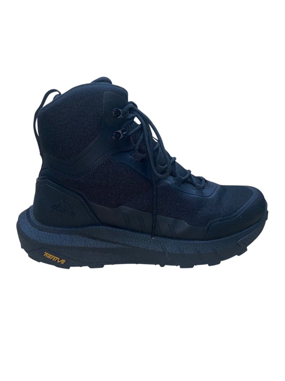 Nortiv 8 Men’s Black Lace-Up & Side Zipper Military Tactical Hiking Boots Sz 11